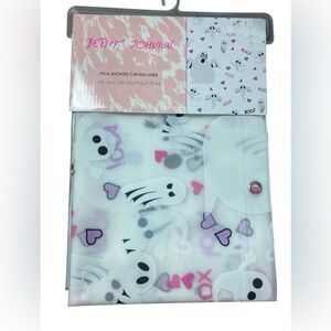 Betsey Johnson PEVA Shower curtain liner halloween ghost Viral Ghost